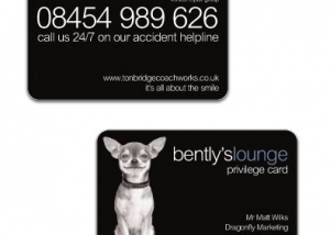 Tonbridge Coachworks loyalty cards by Dragonfly Marketing